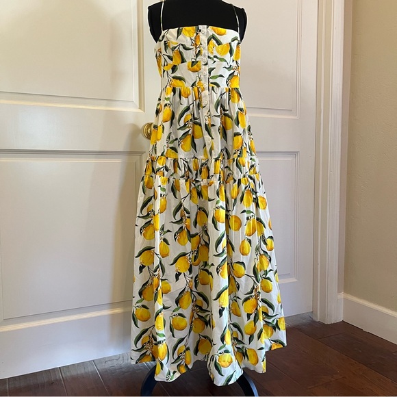 J. Crew Lemon Pattern Midi Dress - Picture 15 of 16
